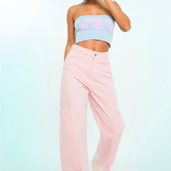 Baby Blue 222 Knitted Tube Top - Picture 5 of 16